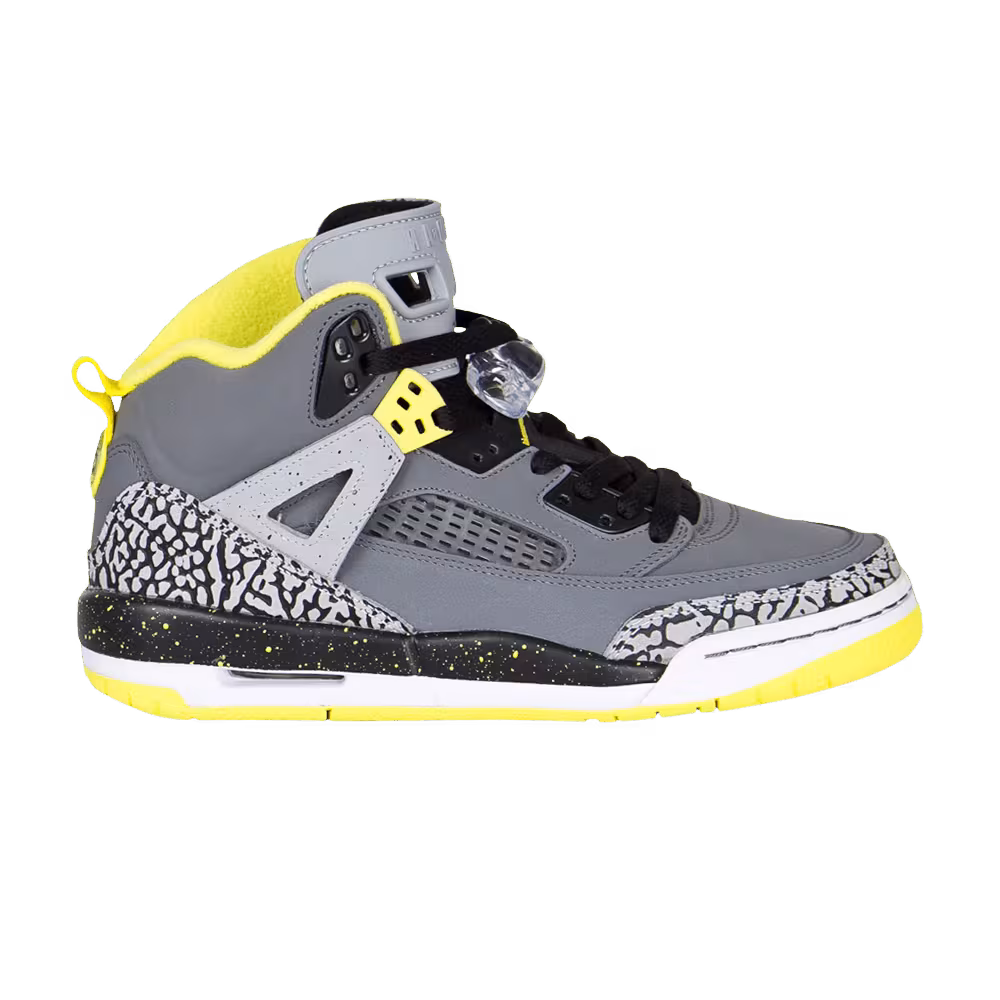 Air Jordan Spizike BG Cool Grey Vibrant Yellow