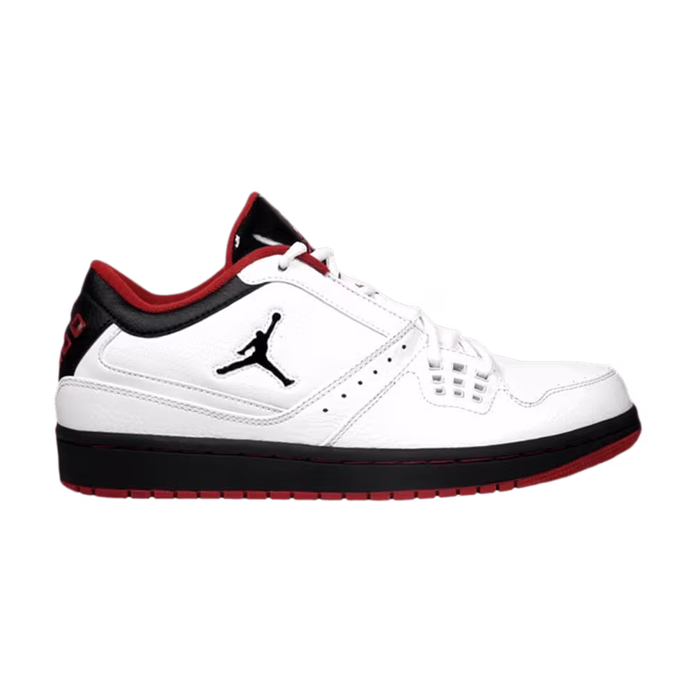 Air Jordan 1 Flight Low White Black Varsity Red
