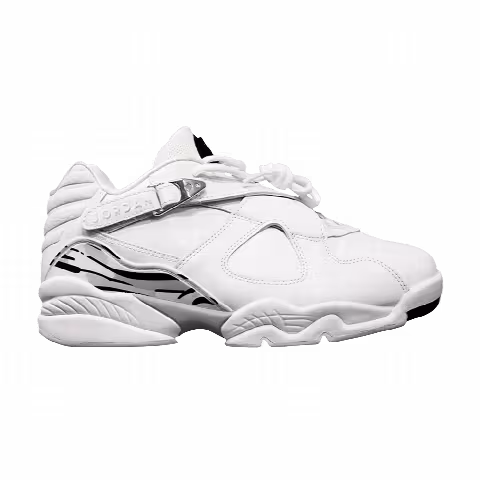 Air Jordan 8 Retro Low GS 'White Metallic Silver' 2003