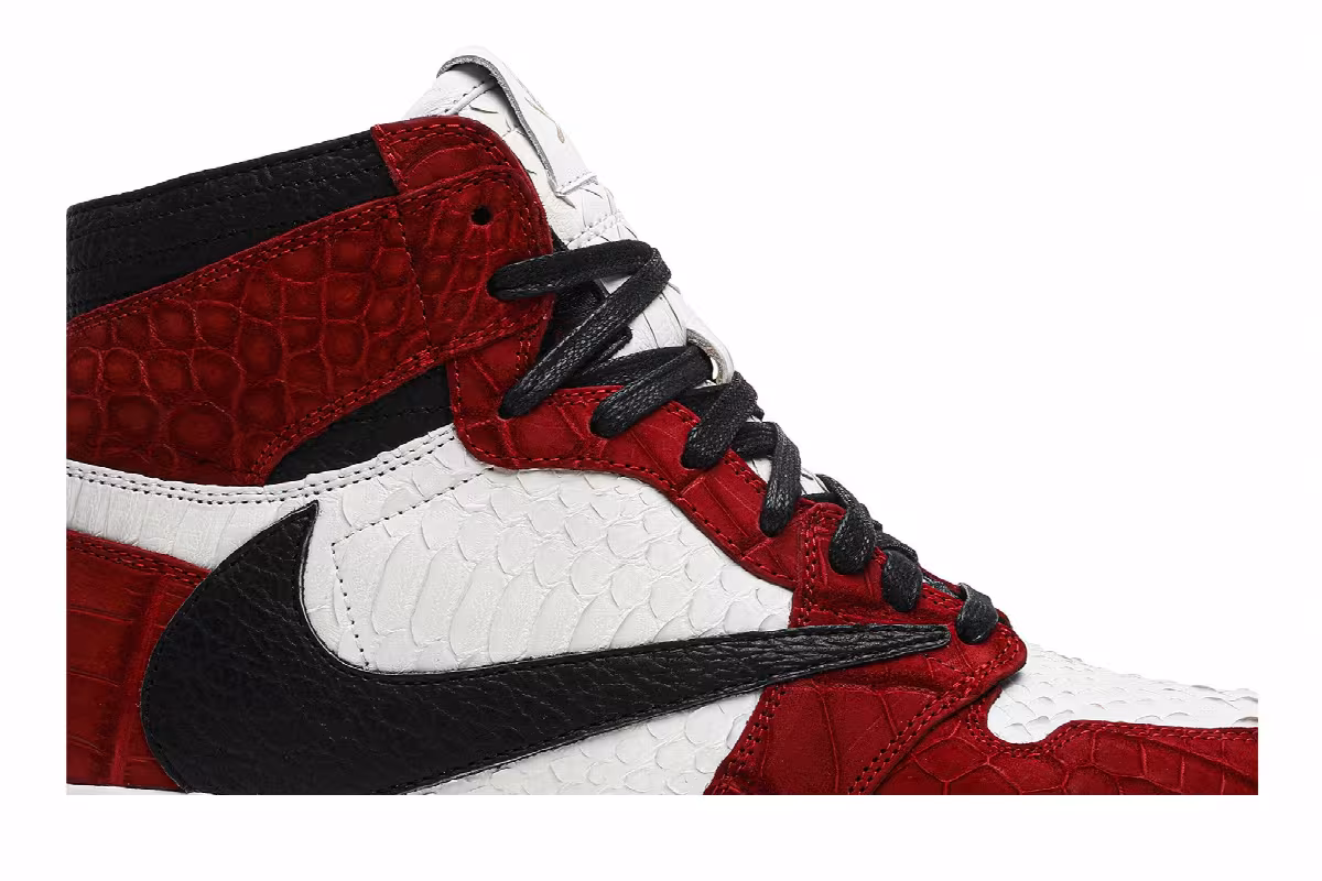 The Shoe Surgeon x Air Jordan 1 High Expensive Chicago, view 3