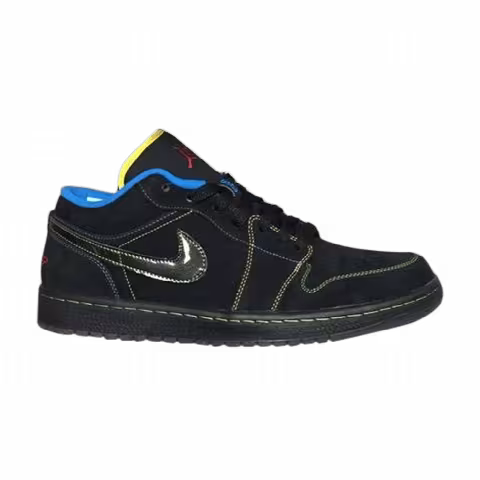 Air Jordan 1 Phat Low 'Black Yellow Blue'
