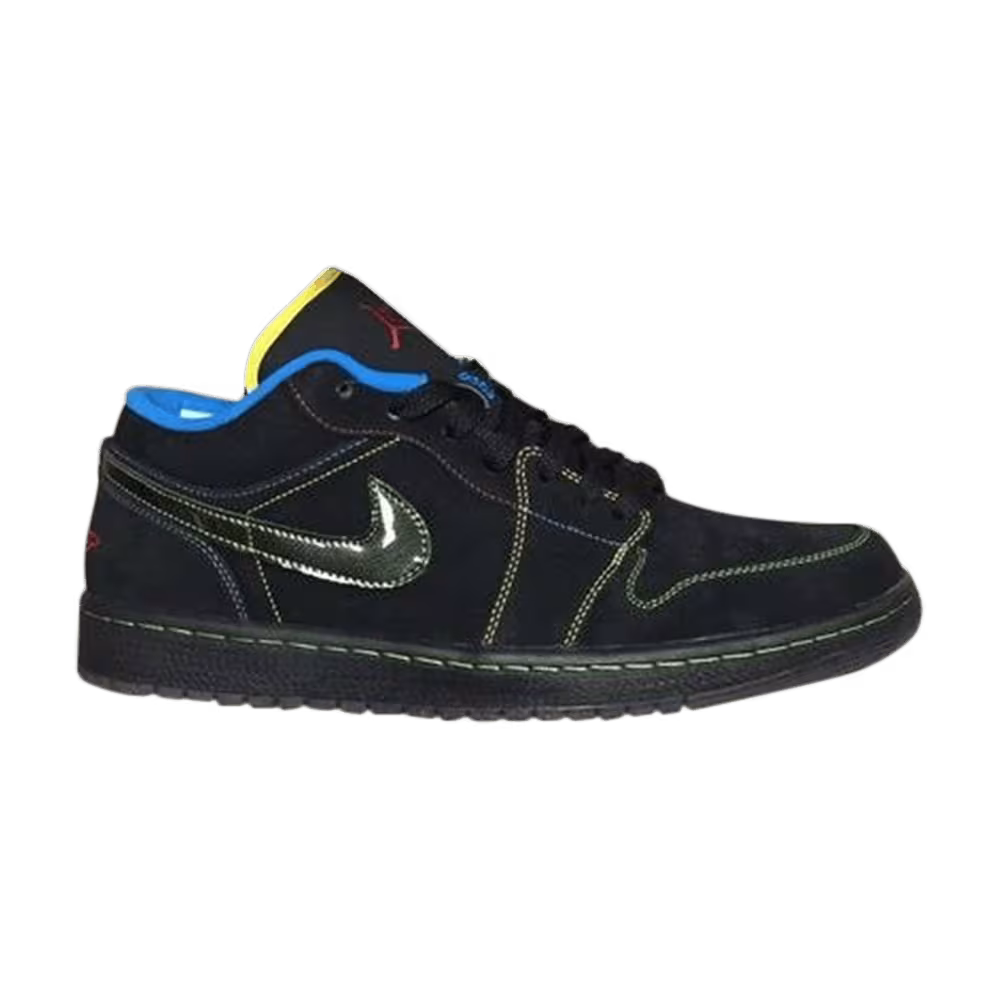 Air Jordan 1 Phat Low Black Yellow Blue