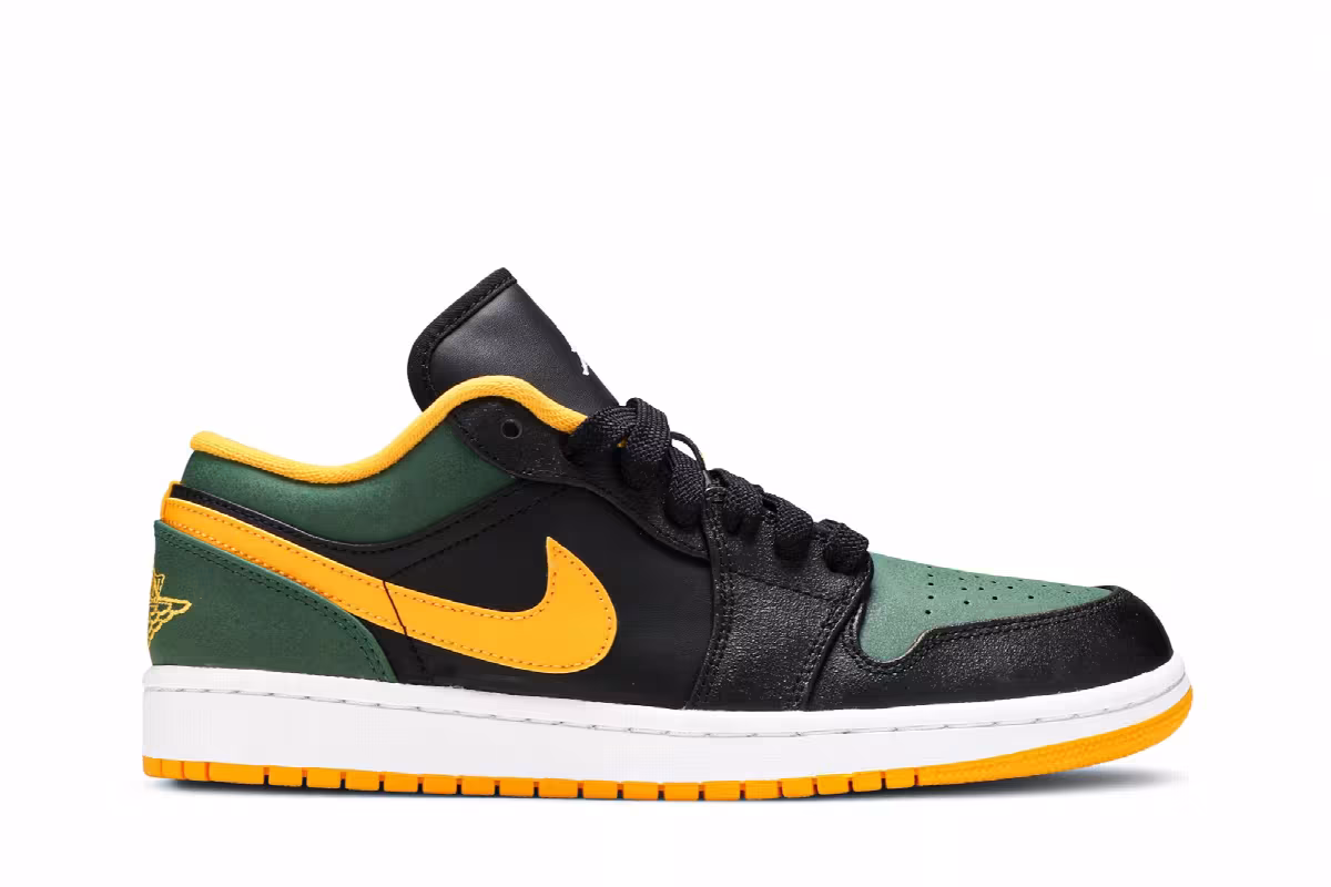 Air Jordan 1 Low Green Gold, view 2
