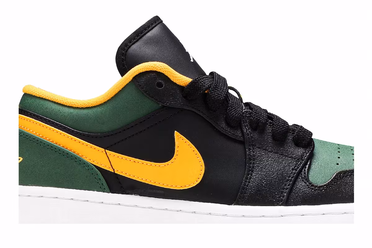 Air Jordan 1 Low Green Gold, view 3