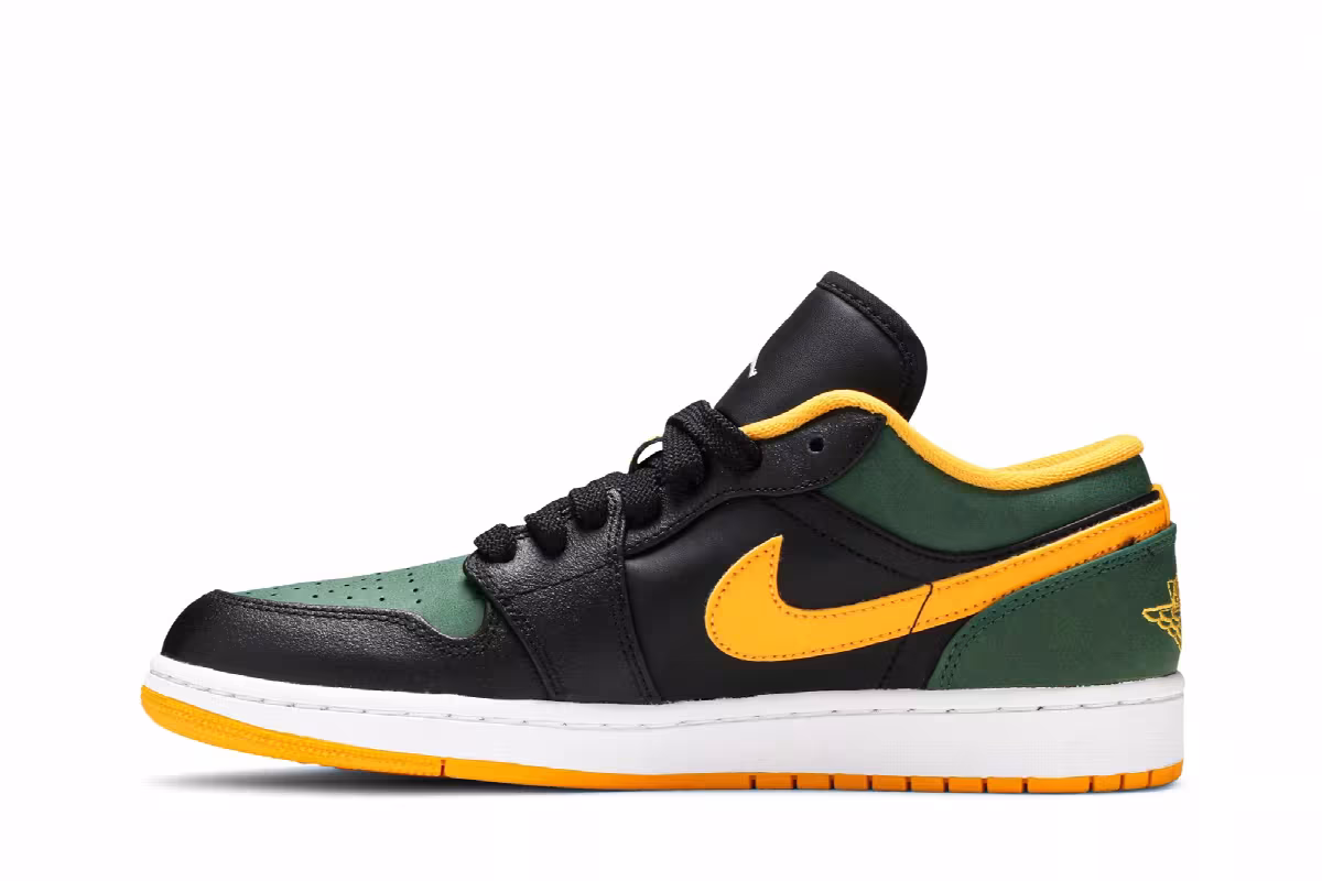 Air Jordan 1 Low Green Gold, view 4