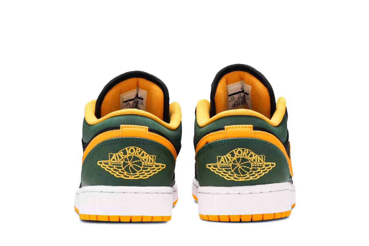 Air Jordan 1 Low Green Gold, view 7