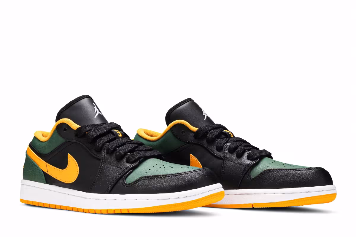 Air Jordan 1 Low Green Gold, view 9