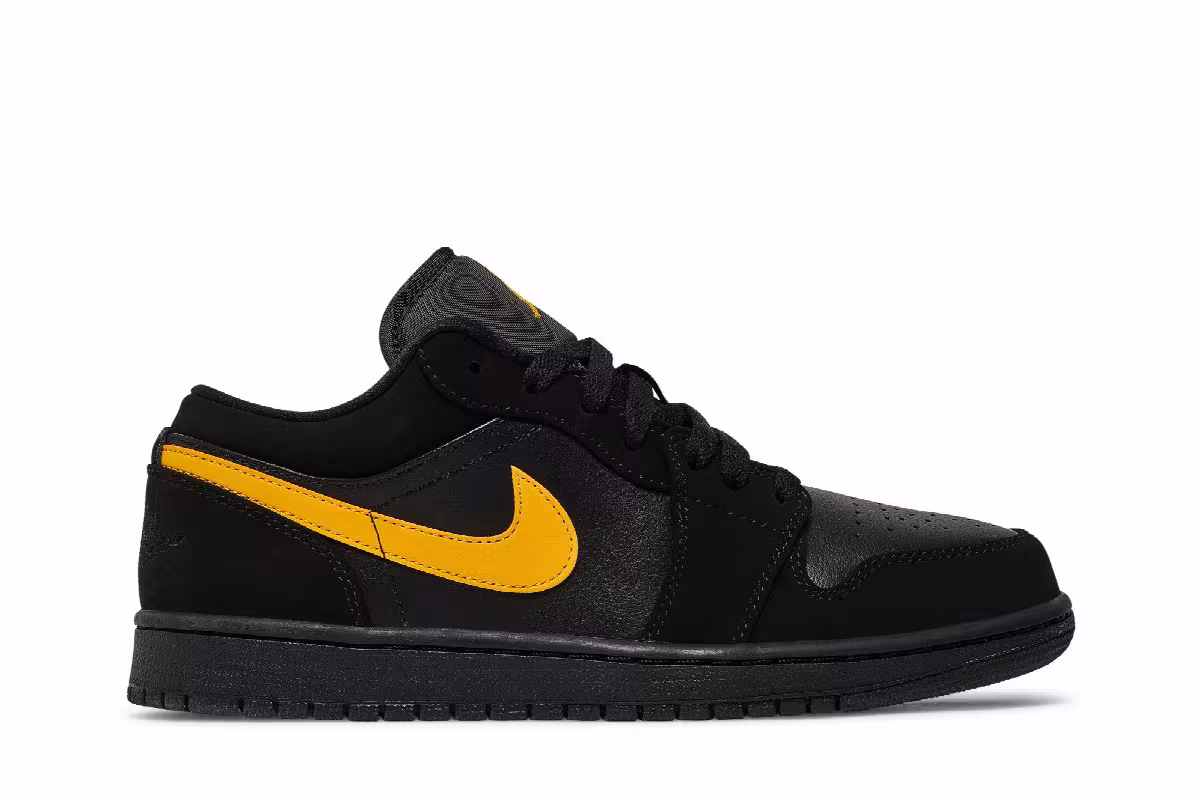Air Jordan 1 Low Black University Gold, view 2