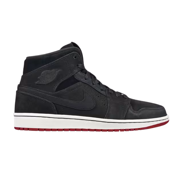 Air Jordan 1 Mid Nouveau Black Red