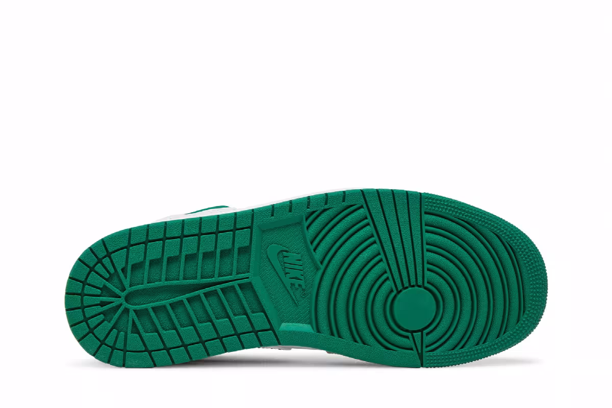 Interscope Records x Air Jordan 1 Mid SE Grey Pine Green, view 5