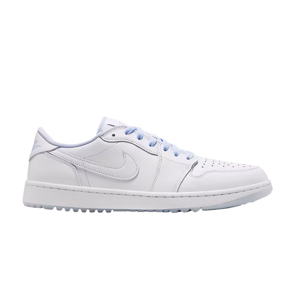 Air Jordan 1 Low G Golf White Hydrogen Blue Metallic Silver White