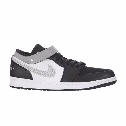 Air Jordan 1 Strap Low 'Black Matte Silver'