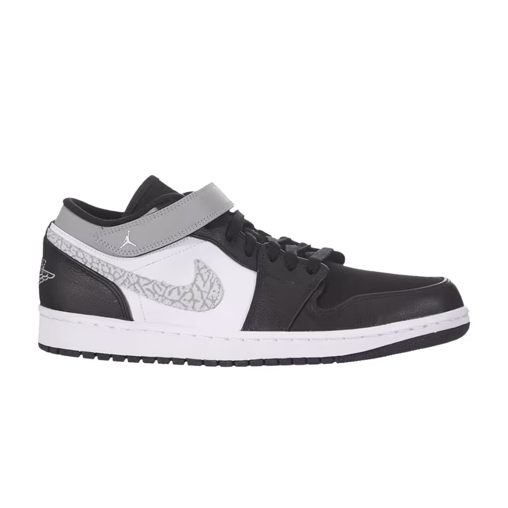 Air Jordan 1 Strap Low Black Matte Silver
