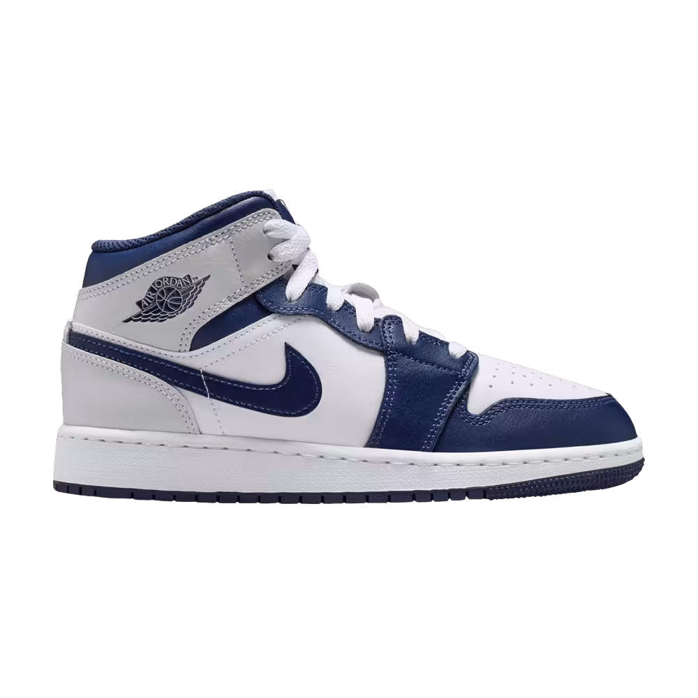 Air Jordan 1 Mid GS Smoke Grey Obsidian