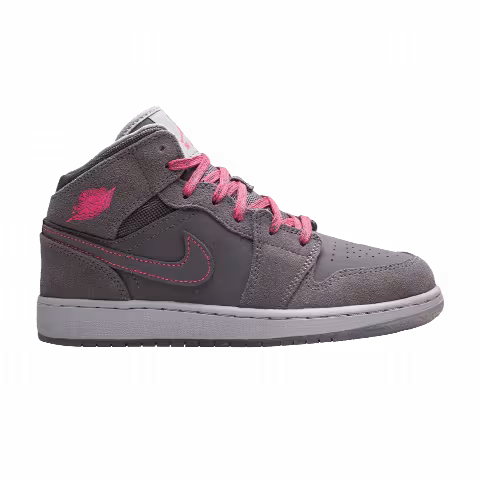 Air Jordan 1 Mid GS 'Dark Grey Hyper Pink'