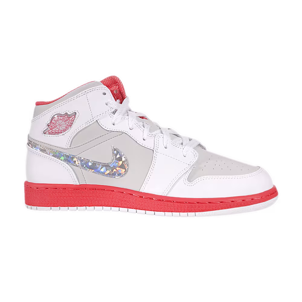 Air Jordan 1 Phat GS Light Silver Scarlet