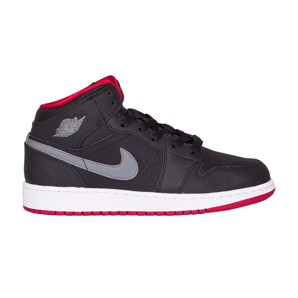Air Jordan 1 Mid GS Black Grey