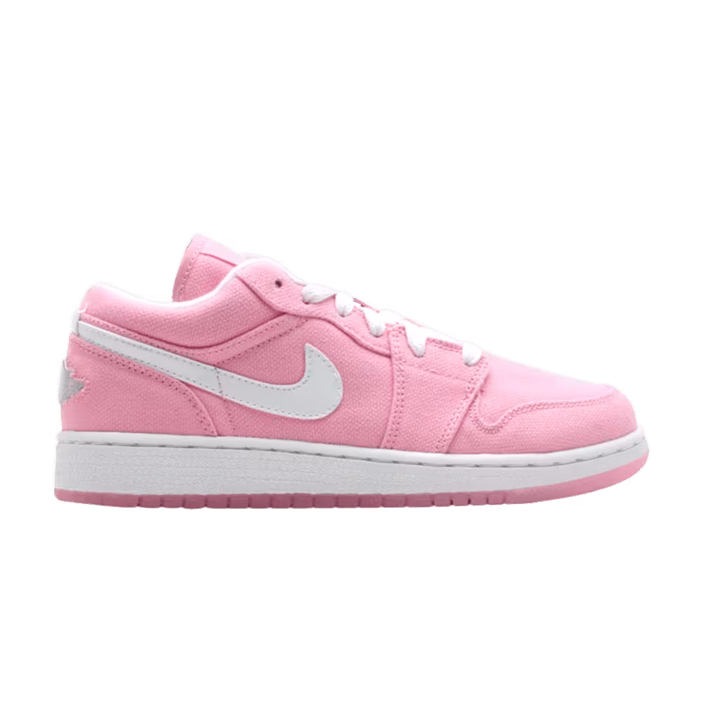 Air Jordan 1 Canvas Low GS Real Pink