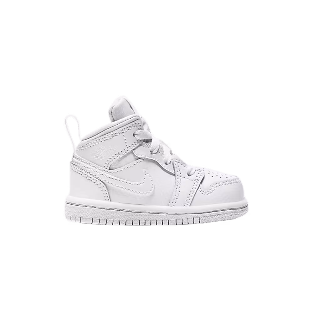Air Jordan 1 Mid TD Triple White 2019