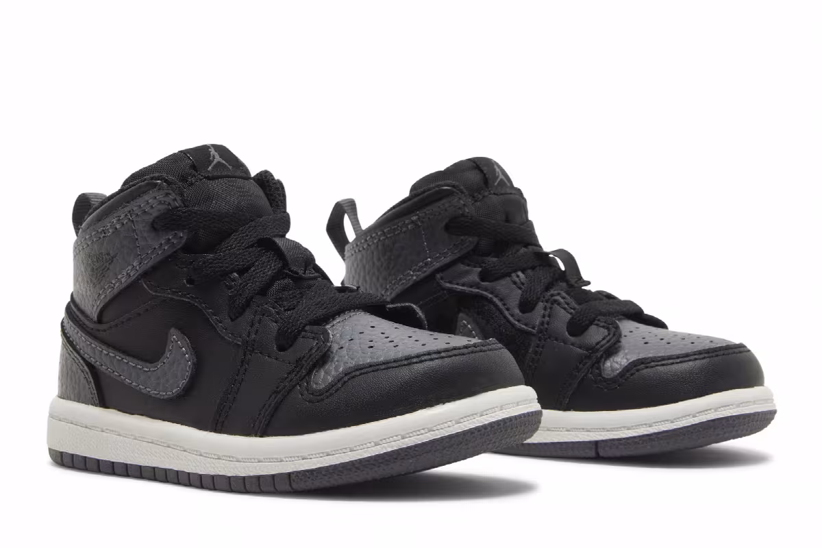 Air Jordan 1 Mid TD Black Grey, view 9