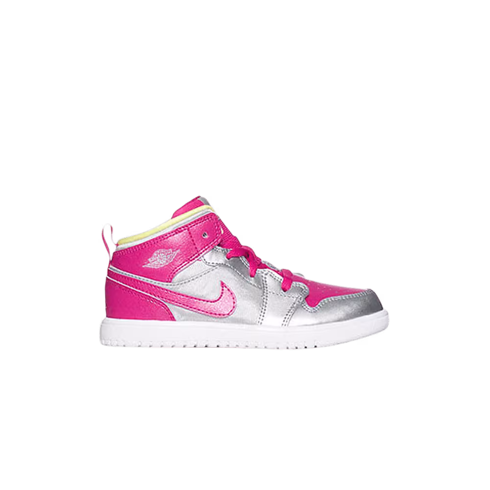 Air Jordan 1 Mid Flex TD Metallic Silver Fusion Pink