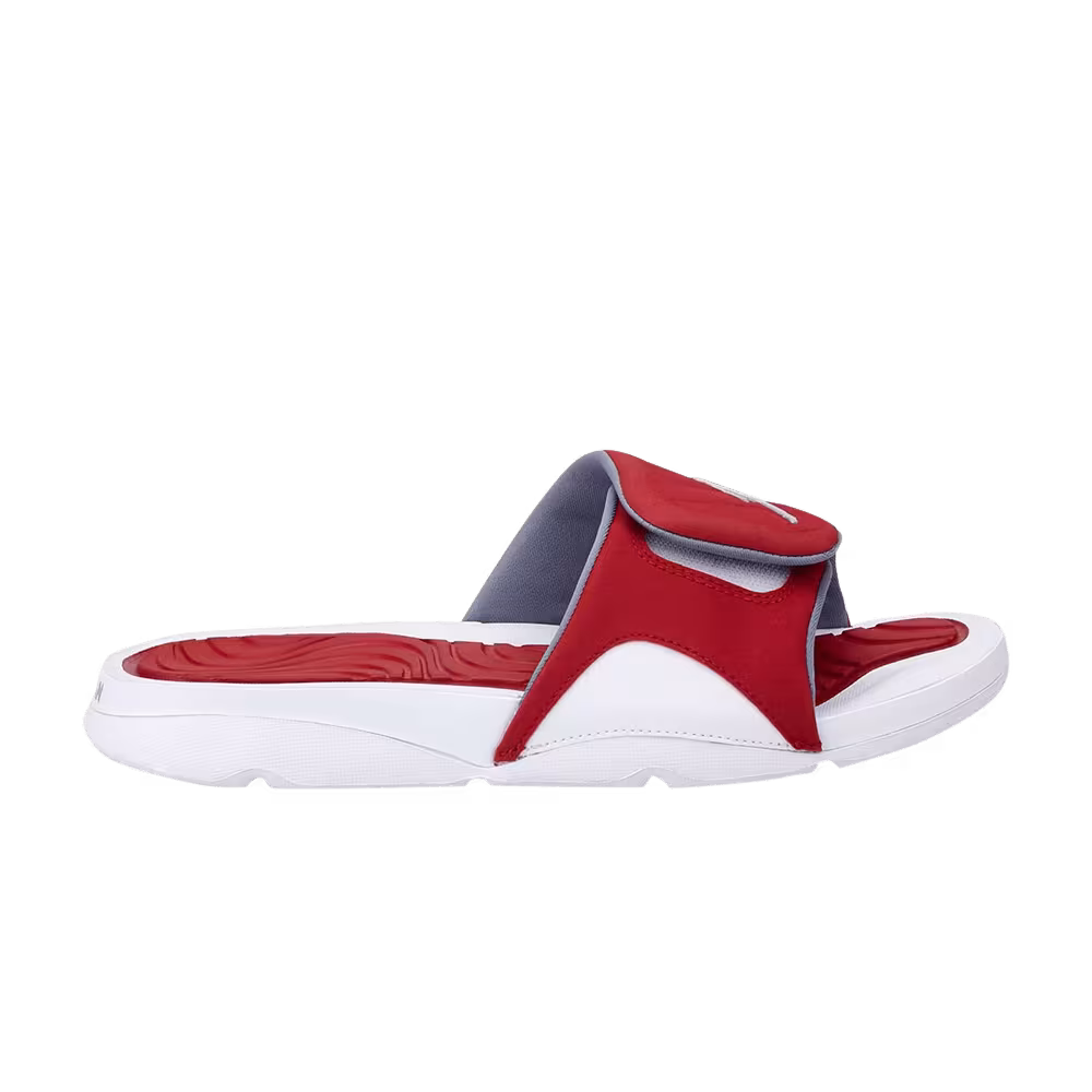 Air Jordan Hydro 4 Slide White Gym Red