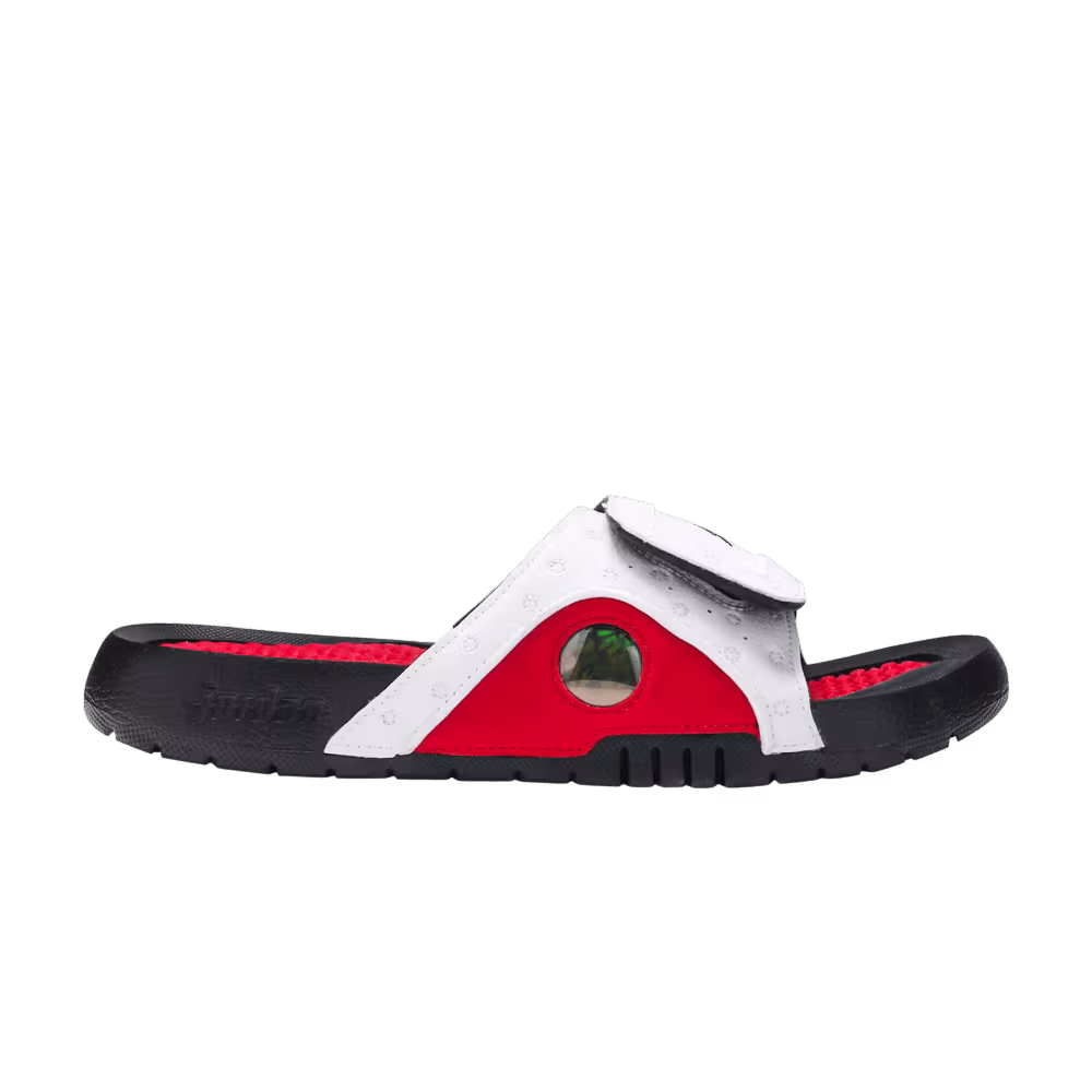 Air Jordan Hydro 13 Slide BG White Gym Red