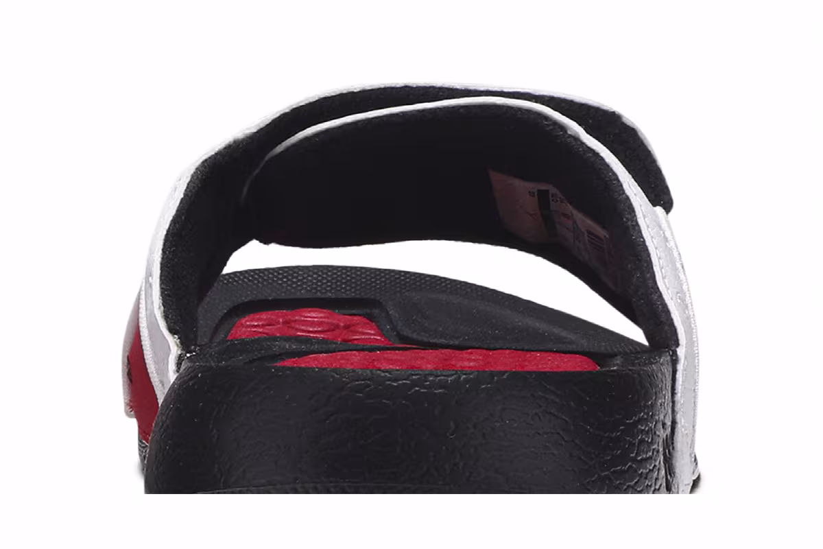 Air Jordan Hydro 13 Slide BG White Gym Red, view 8