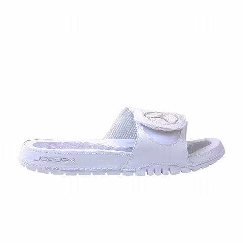 Air Jordan Hydro 4 Slide 'White Metallic Silver'
