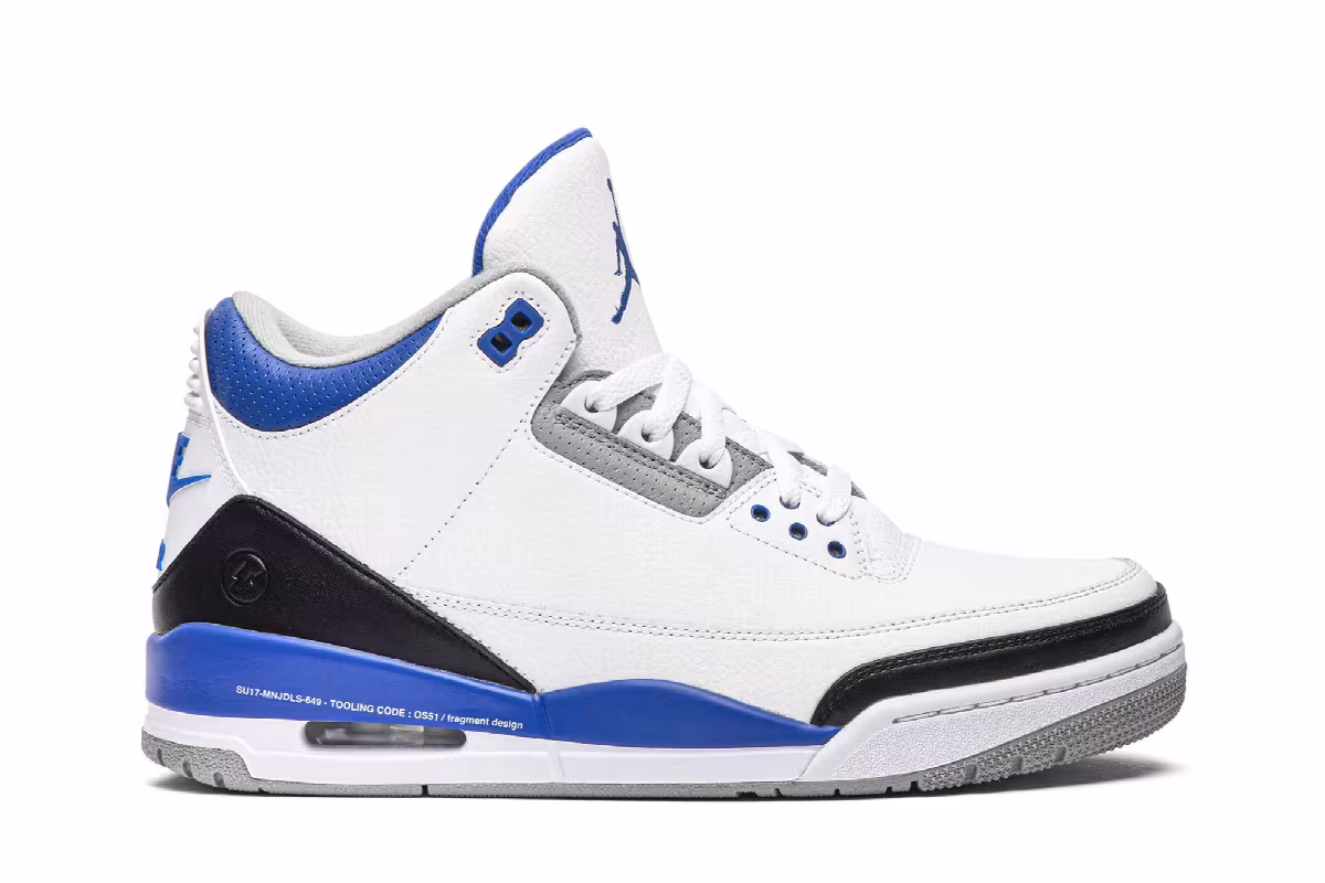Fragment Design x Air Jordan 3 Sample 2017, view 2