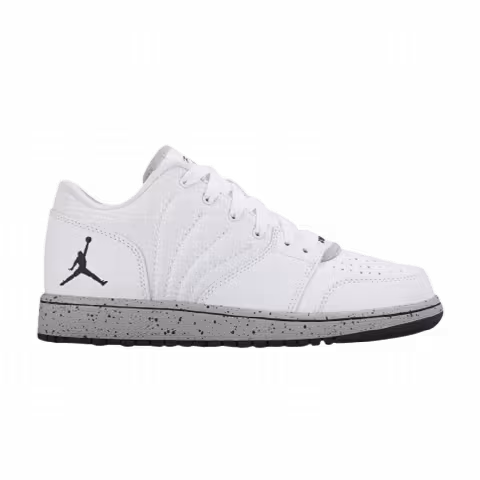 Air Jordan 1 Flight 4 Low GS 'White Cement'