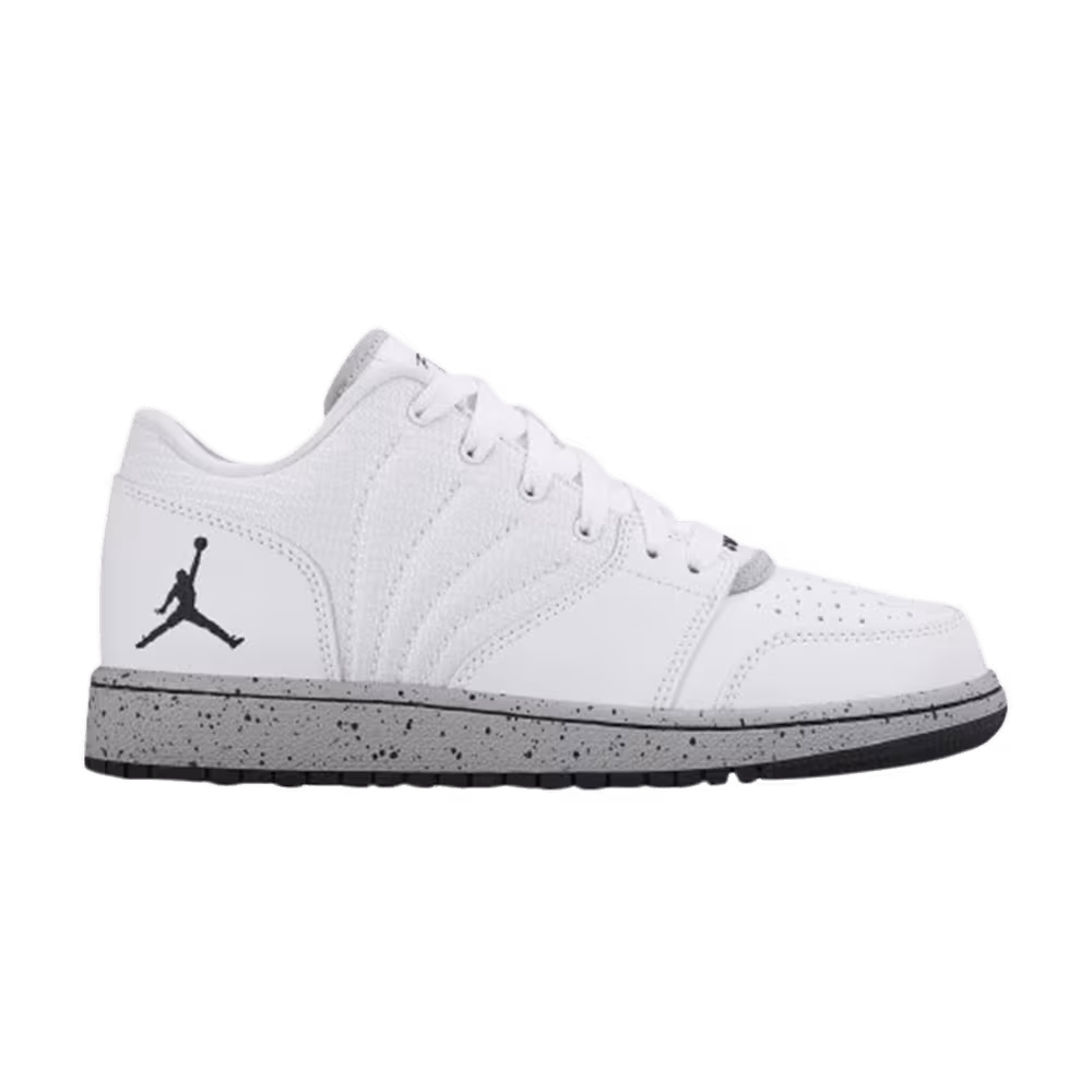 Air Jordan 1 Flight 4 Low GS White Cement