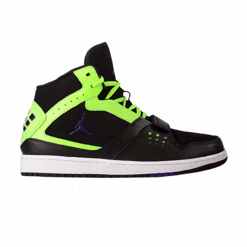 Air Jordan 1 Flight Strap 'Black Flash Lime'