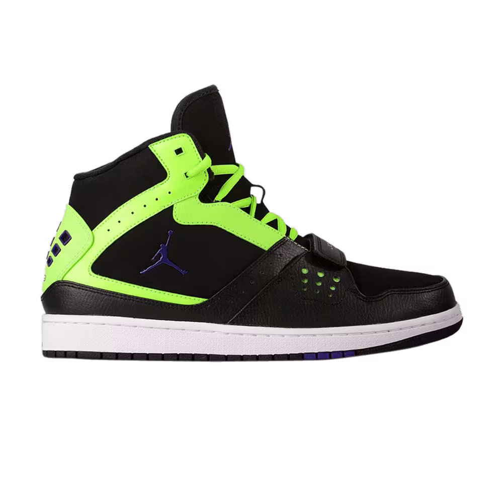 Air Jordan 1 Flight Strap Black Flash Lime