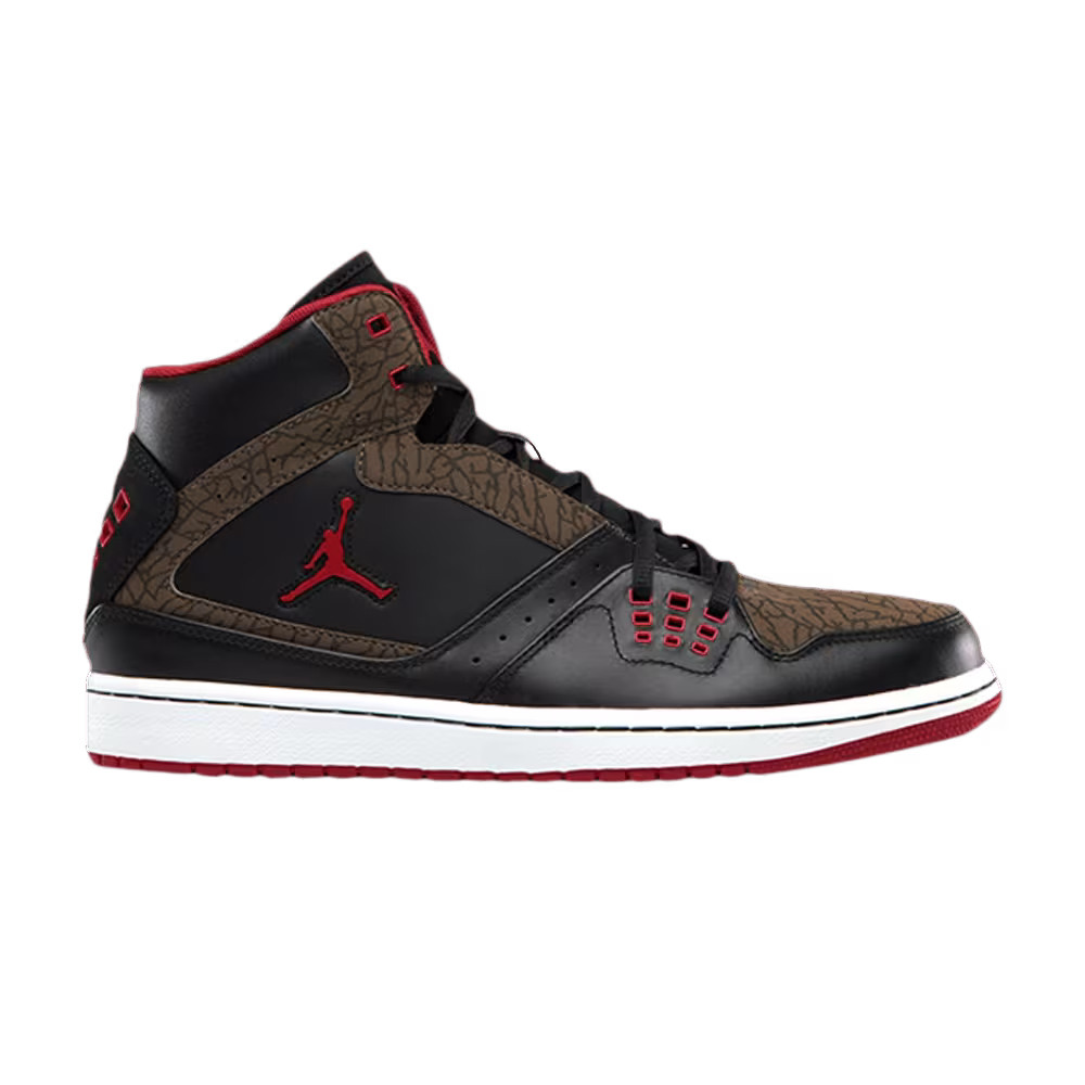Air Jordan 1 Flight Black Red Olive