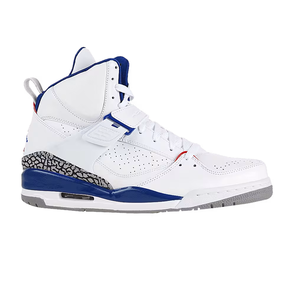 Air Jordan Flight 45 High White Trail Blue
