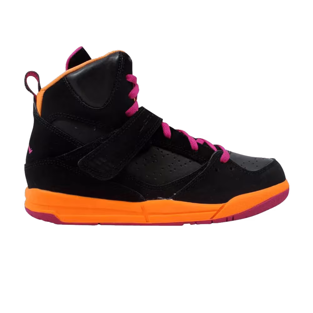 Air Jordan Flight 45 High GS Black Pink Citrus