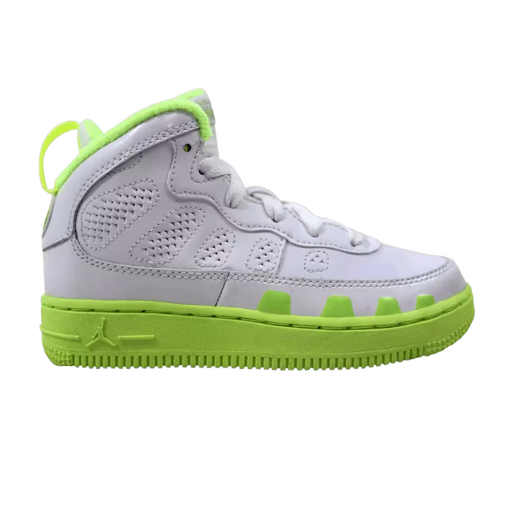 Air Jordan Fusion 9 PS White Liquid Lime