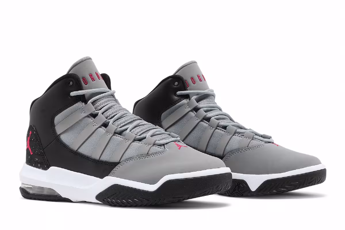 Air Jordan Max Aura GS Particle Grey Rush Pink, view 9