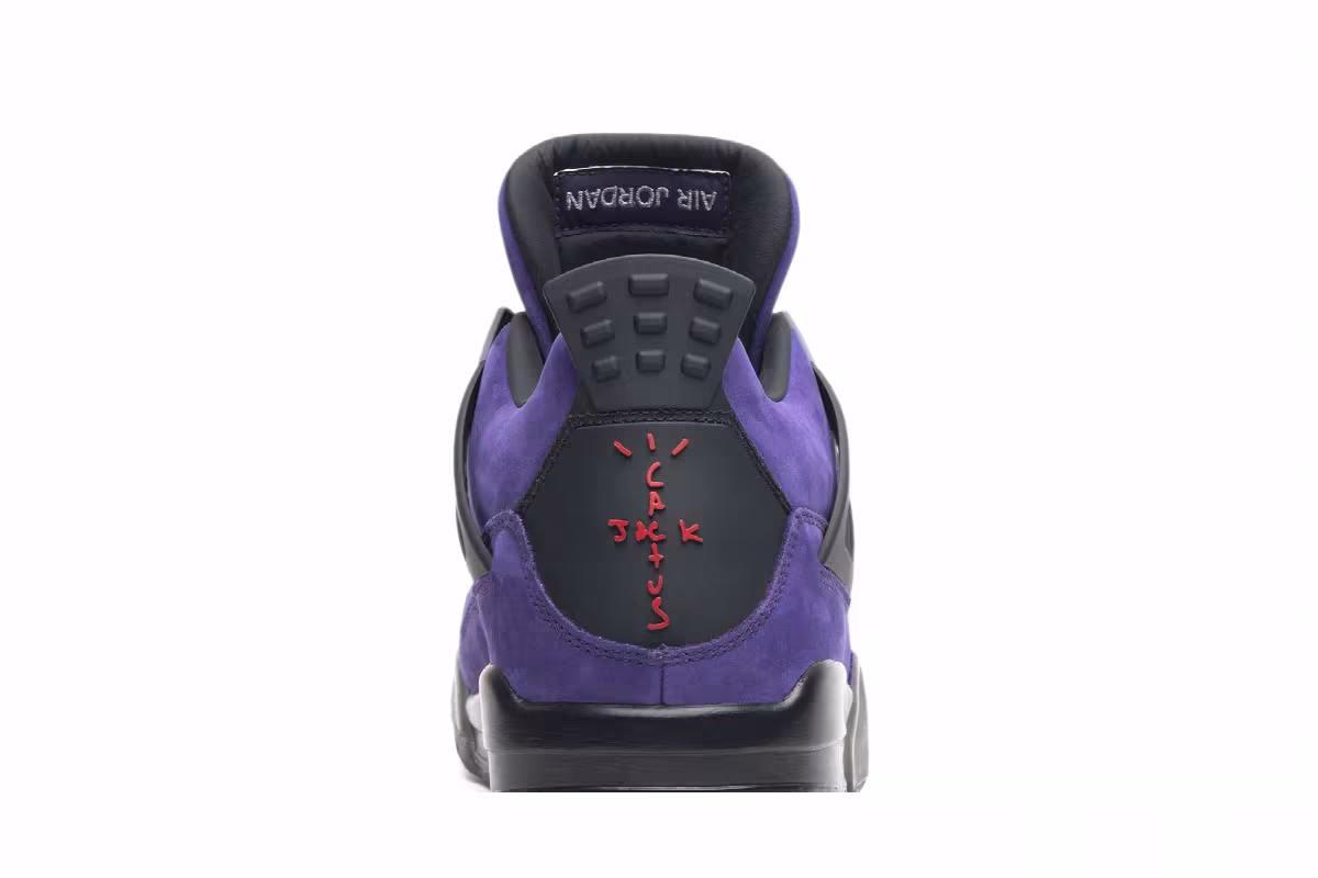 Travis Scott x Air Jordan 4 Purple Suede, view 8