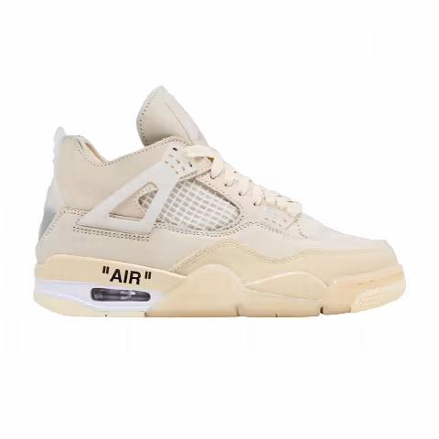 Off-White x Wmns Air Jordan 4 Retro SP 'Sail' Sample