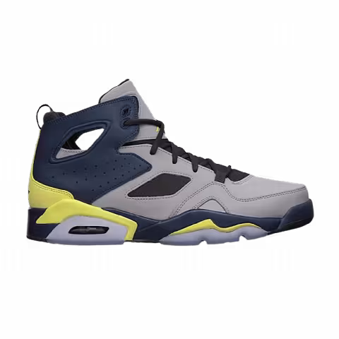Air Jordan Flight Club 91 'Matte Silver Yellow Squadron Blue'