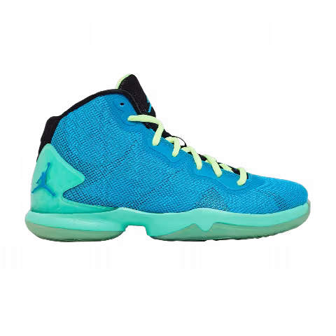 Air Jordan Super.Fly 4 BG 'Blue Lagoon Green Glow'