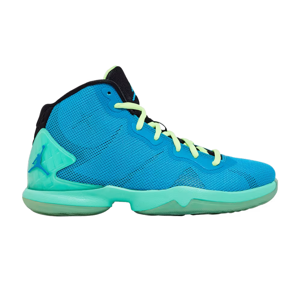 Air Jordan Super.Fly 4 BG Blue Lagoon Green Glow