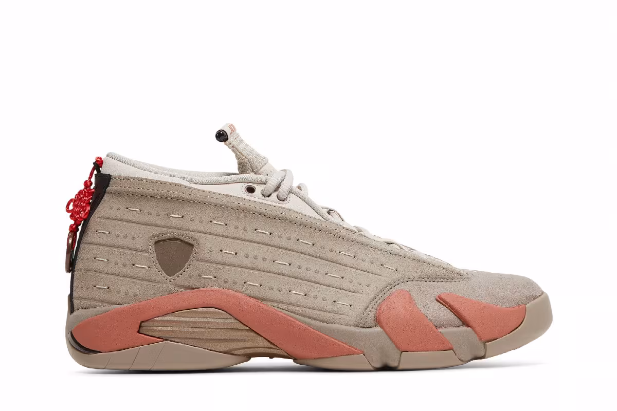 CLOT x Air Jordan 14 Low Terracotta, view 2