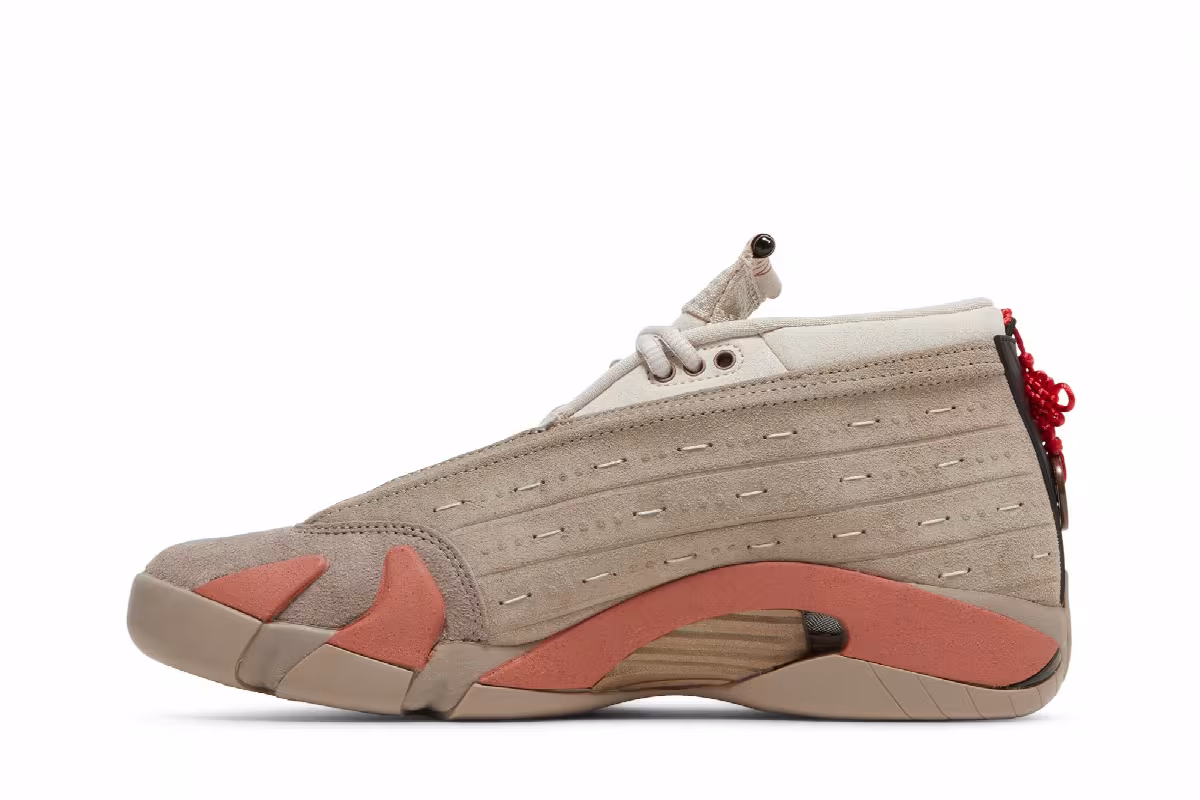 CLOT x Air Jordan 14 Low Terracotta, view 4