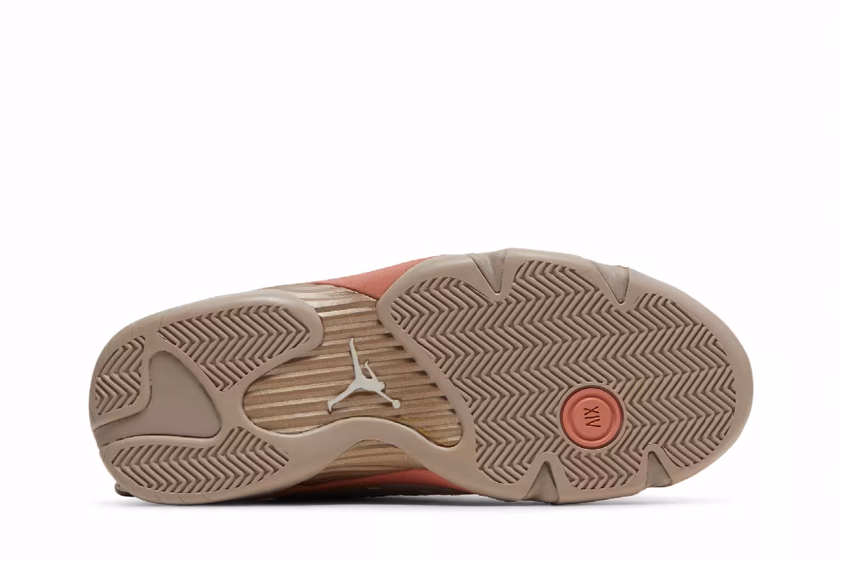 CLOT x Air Jordan 14 Low Terracotta, view 5