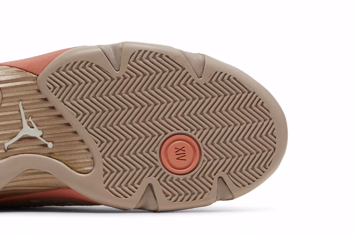CLOT x Air Jordan 14 Low Terracotta, view 6