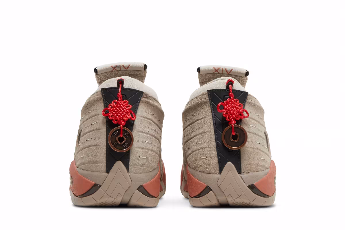 CLOT x Air Jordan 14 Low Terracotta, view 7