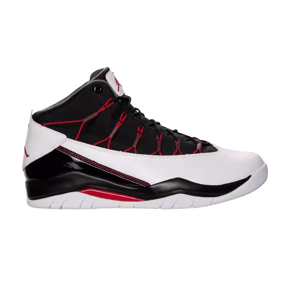 Air Jordan Prime Flight White Gym Red Black